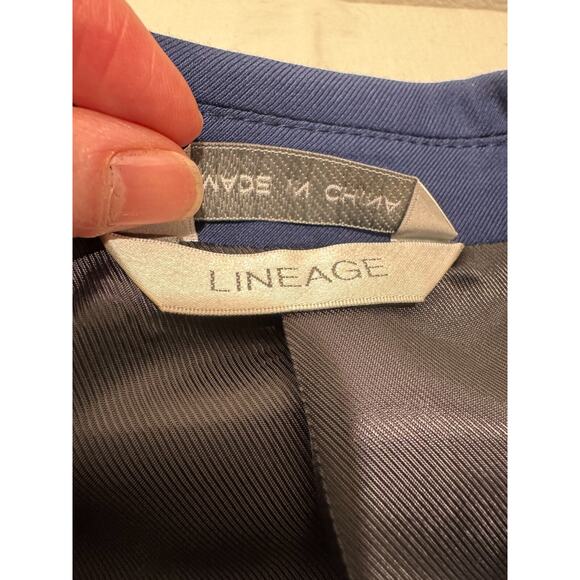 Mens 36S Lineage Blue Black Formal Tuxedo Jacket Blazer Sport Coat Stretch - Picture 4 of 13